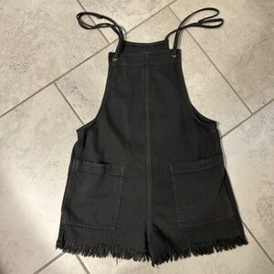 Aerie Charcoal Denim Romper